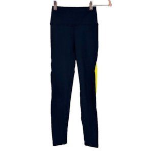 Splits59 Pierce High Waist Techflex 7/8 Legging Womens XS Indigo Copper Yellow